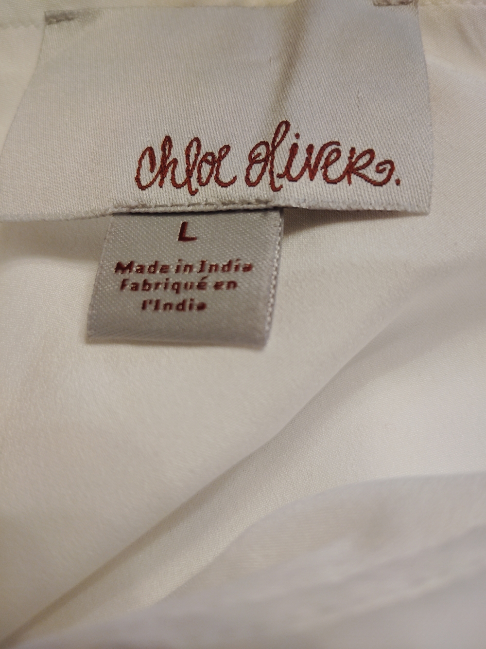 Anthropologie  Chloe Oliver One-Shoulder Embroidered Boho Blouse Large EUC - Picture 5 of 7